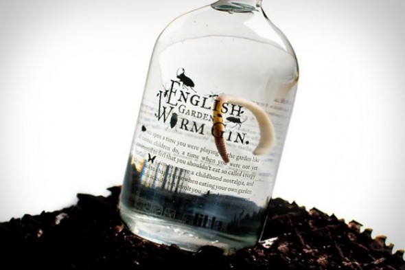 English Gin. With a Worm in It