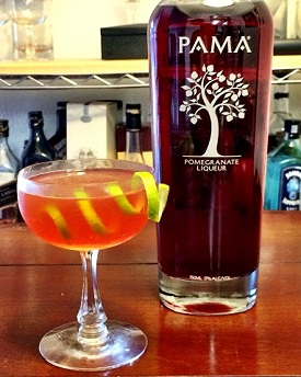 pama and rum cocktail