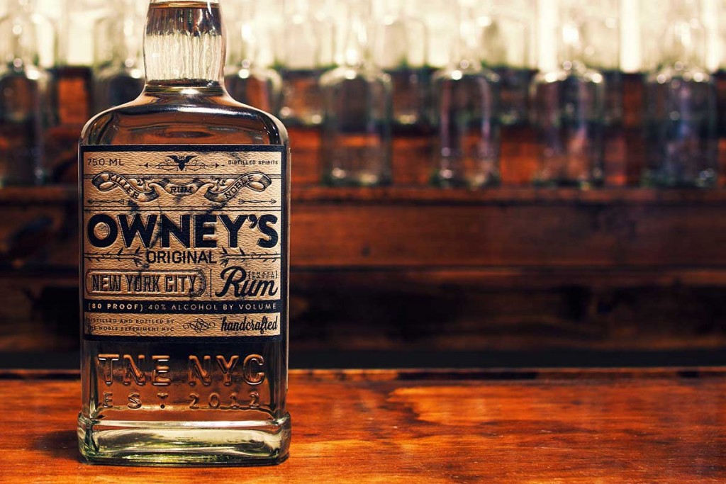 the noble experiment owneys rum bottle