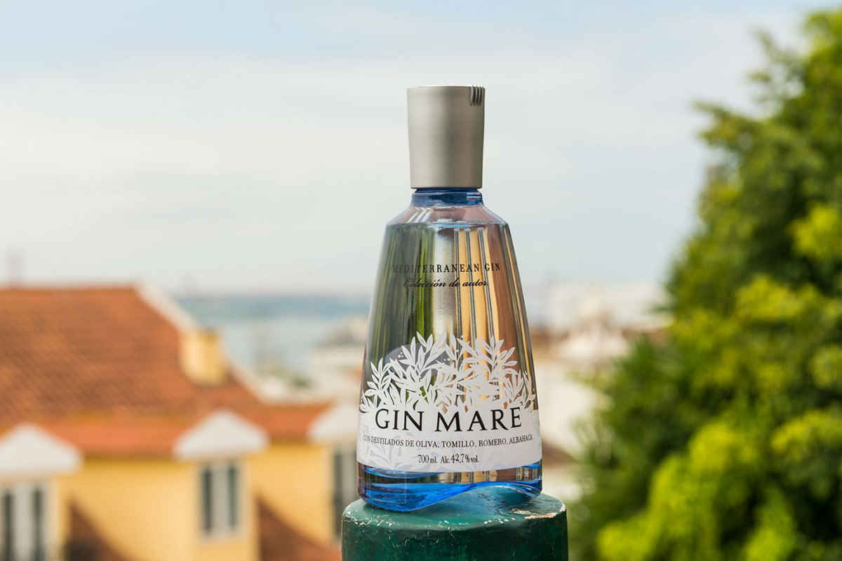 a bottle of Gin Mare