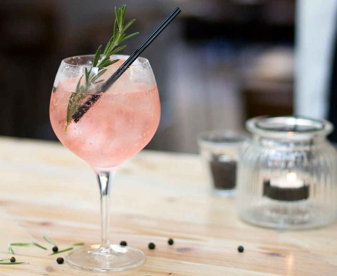 pink gin cocktail