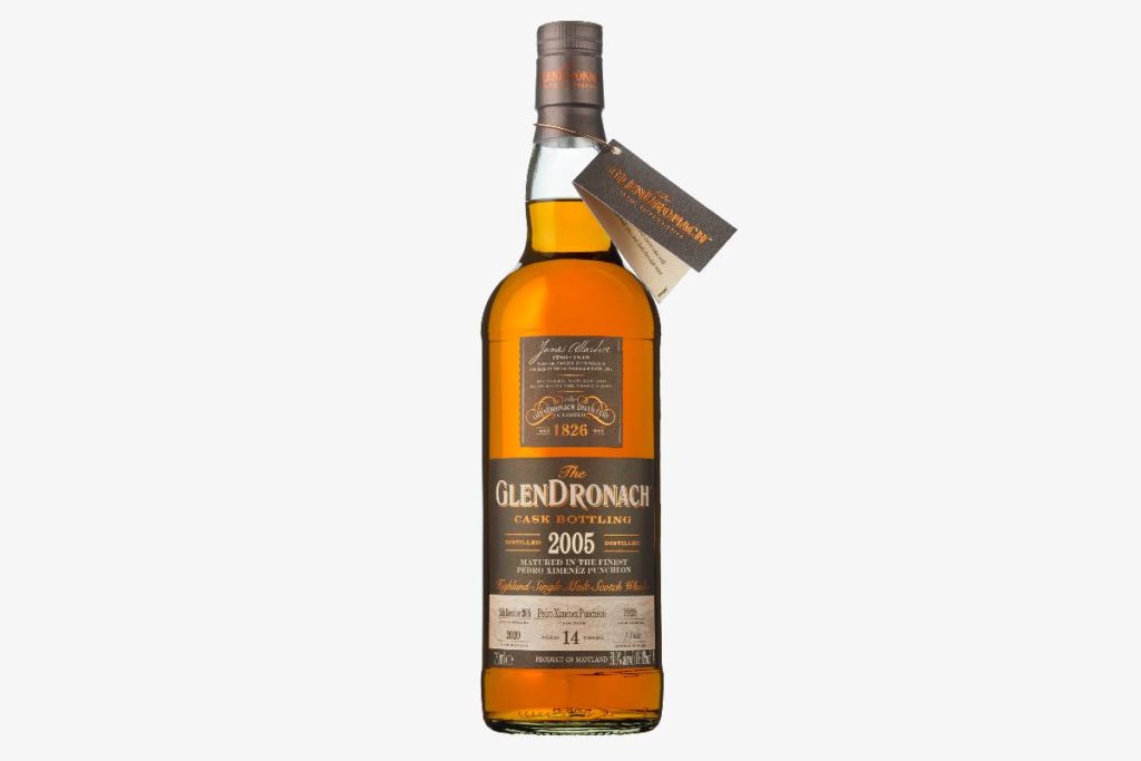 GlenDronach 2005 Cask 1928 scotch whisky bottle