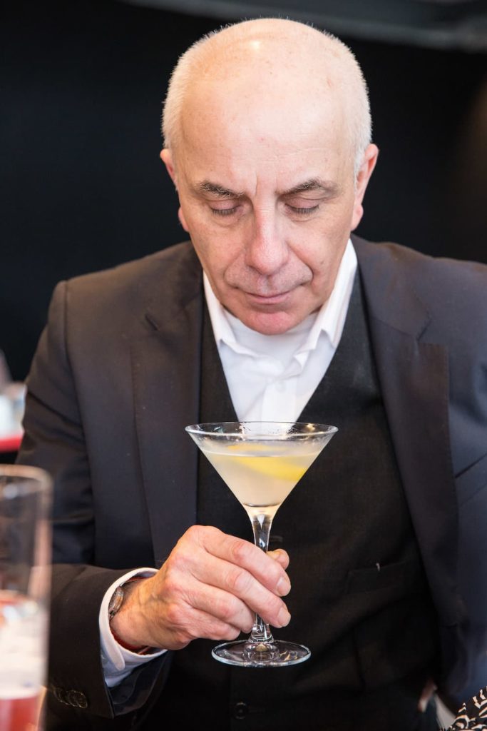 Alessandro Palazzi drinks at Martini at  Dukes Bar in London