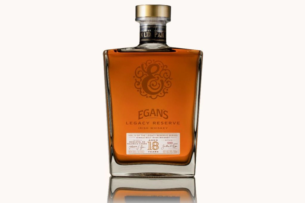 Egan’s Legacy IV Irish whiskey bottle