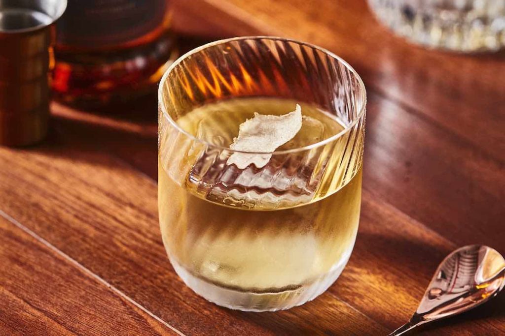 Truffle Old-Fashioned cocktail